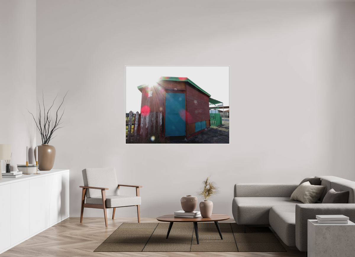 60 x 45″, Floater Frame Matte Acrylic Glass Ostia Beach Shack