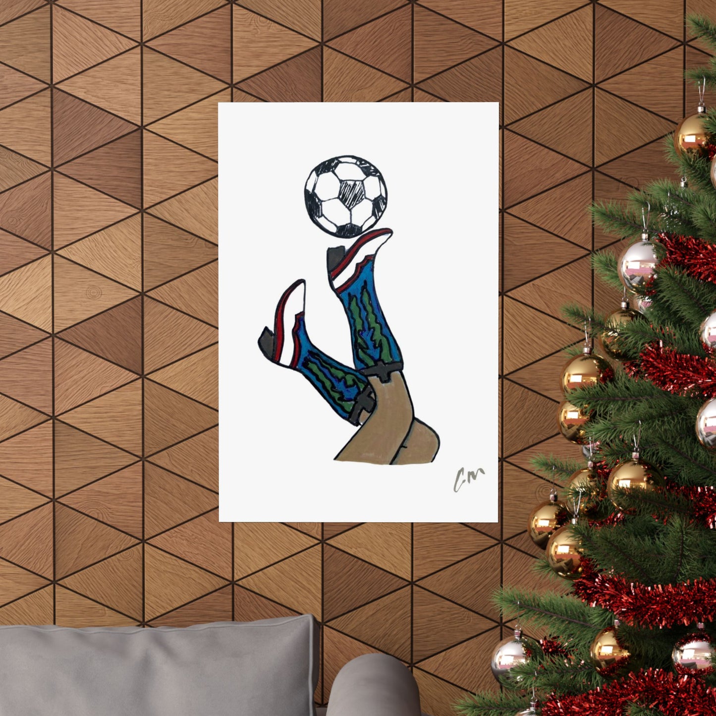 "Boots & Futbol" Poster