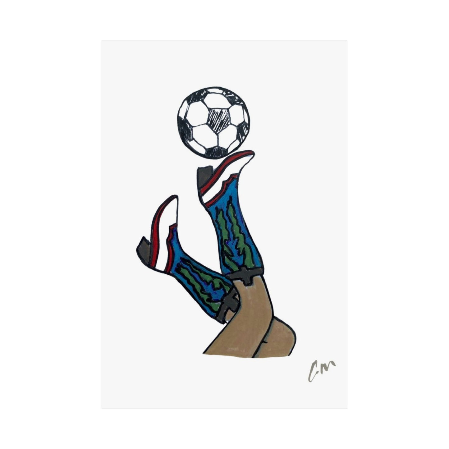"Boots & Futbol" Poster