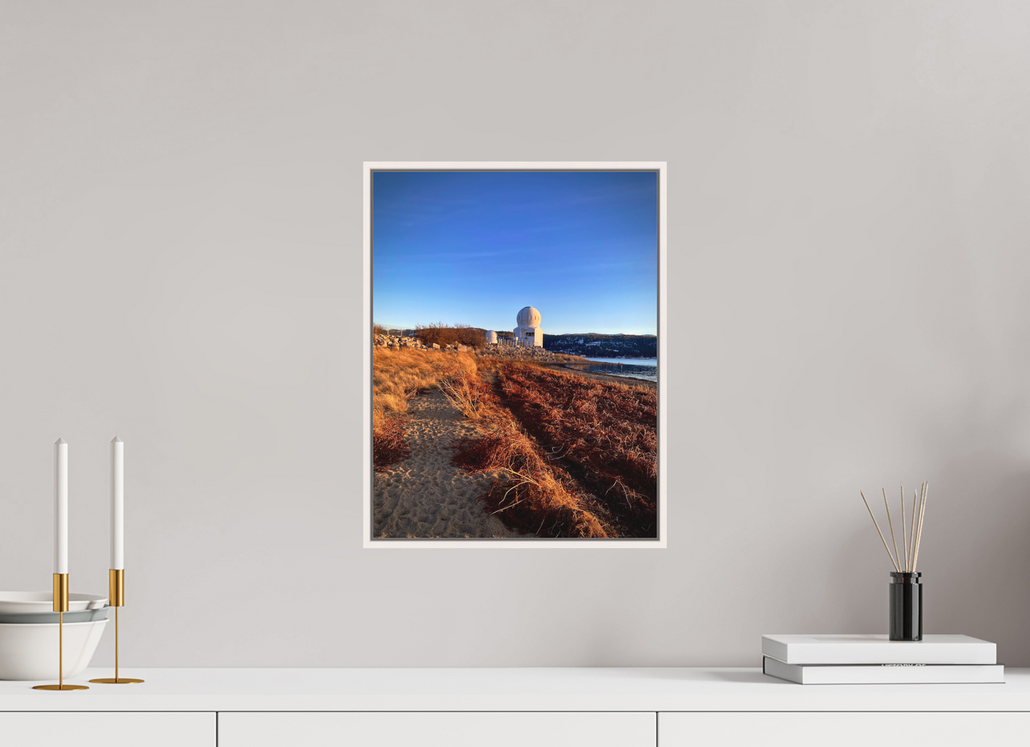 12 x 15.5″, Floater Frame Matte Acrylic Glass A Moment Before Winter