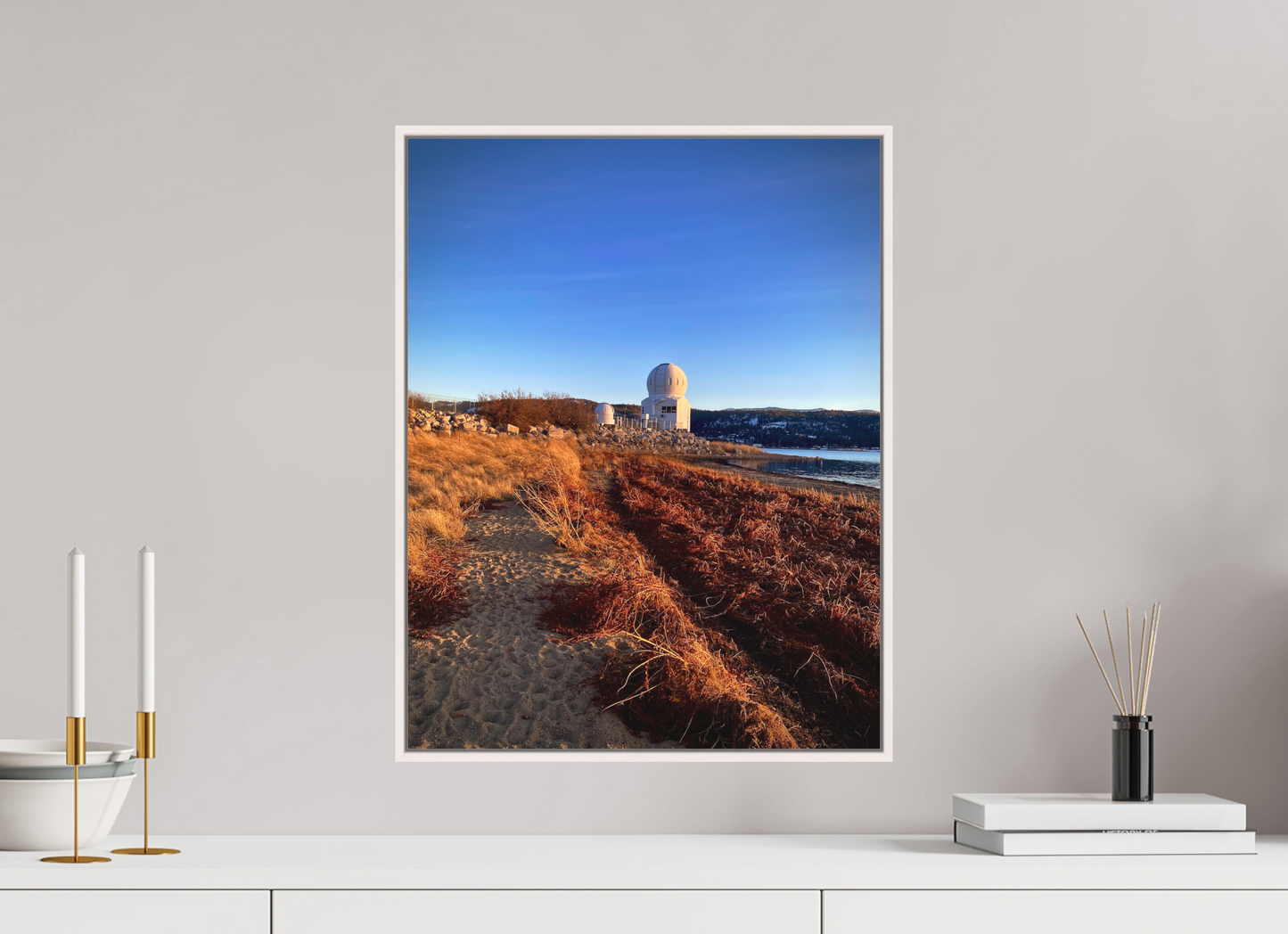 16 x 20.7″, Floater Frame Matte Acrylic Glass A Moment Before Winter