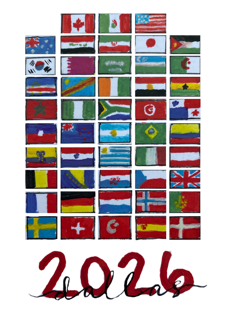 World Futbol Celebration Mini Art Print Set