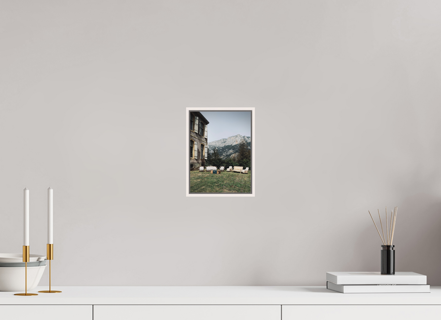 6 x 8″, Floater Frame Matte Acrylic Glass Salon en Plein Air