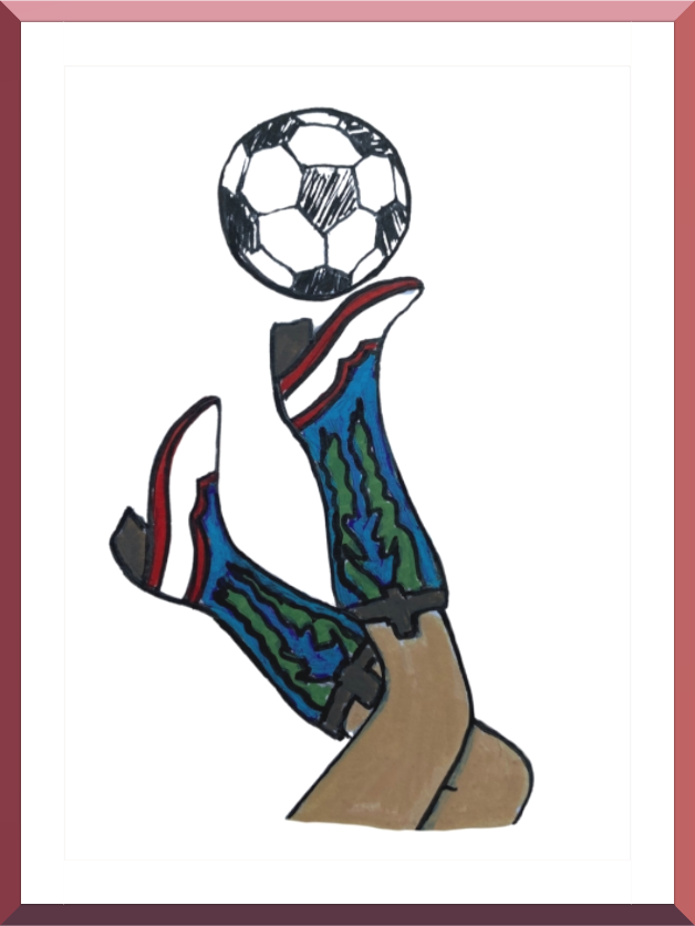 Main image "Boots and Futbol" Print