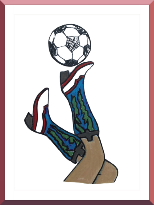 Main image "Boots and Futbol" Print
