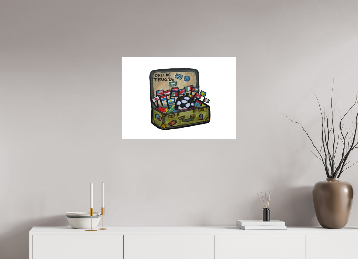 28 x 20″, Photo Print on Fuji Crystal DP II Velvet "Arrival in Dallas" Print