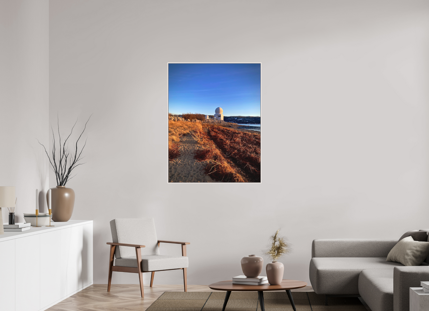 35 x 45.2″, Floater Frame Matte Acrylic Glass A Moment Before Winter