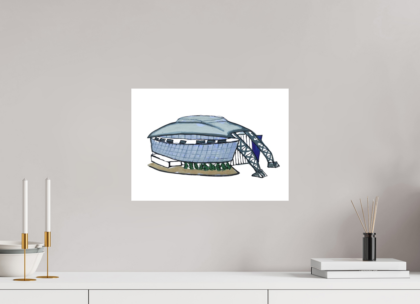16.8 x 12″, Photo Print on Fuji Crystal DP II Velvet "Dallas Stadium" Print