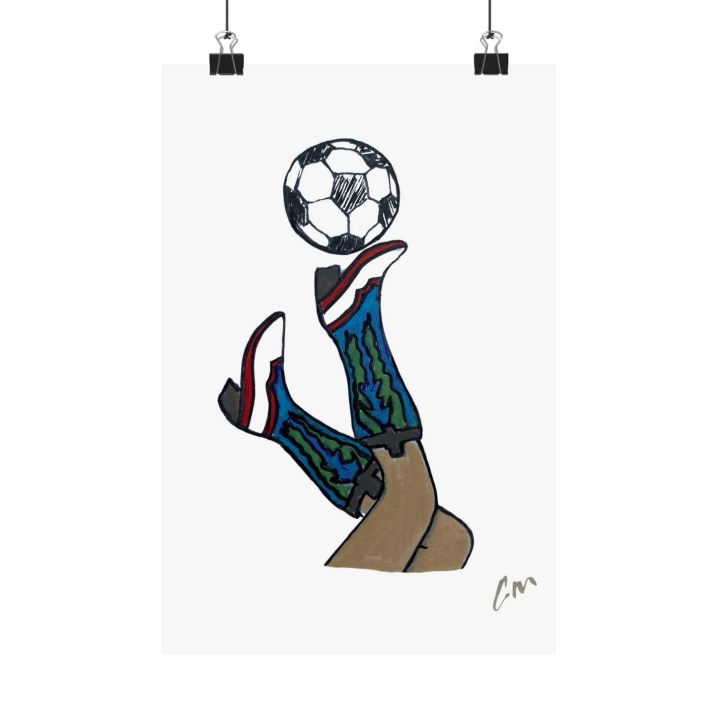 "Boots & Futbol" Poster