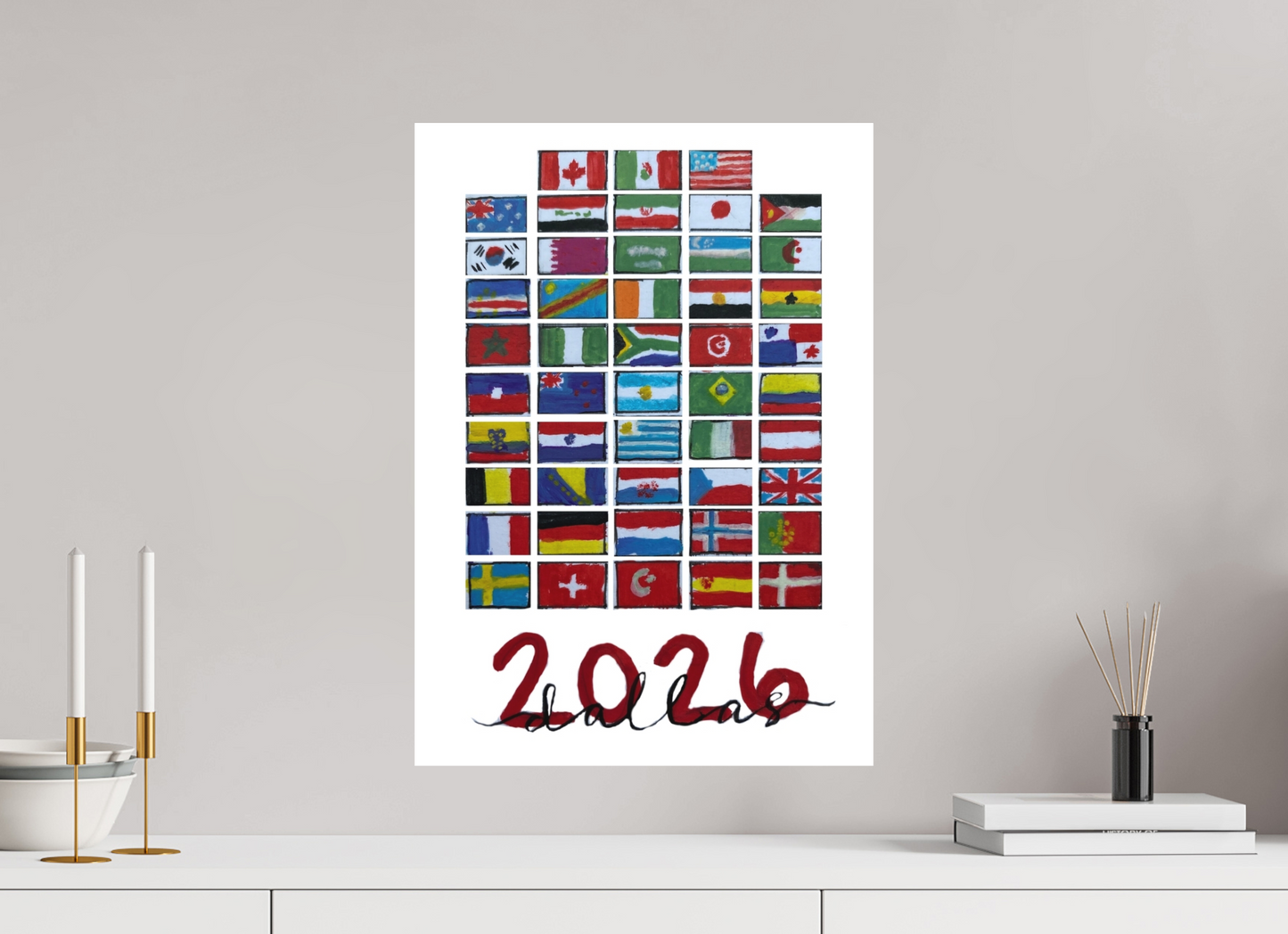 16 x 22.4″, Photo Print on Fuji Crystal DP II Velvet "48 Nations" Print
