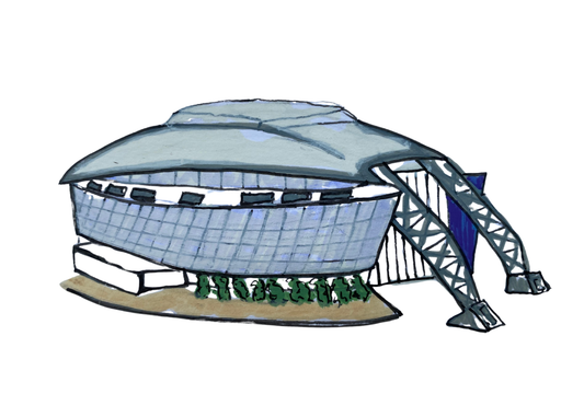 2.5"x3.5" "Dallas Stadium" Collector Card