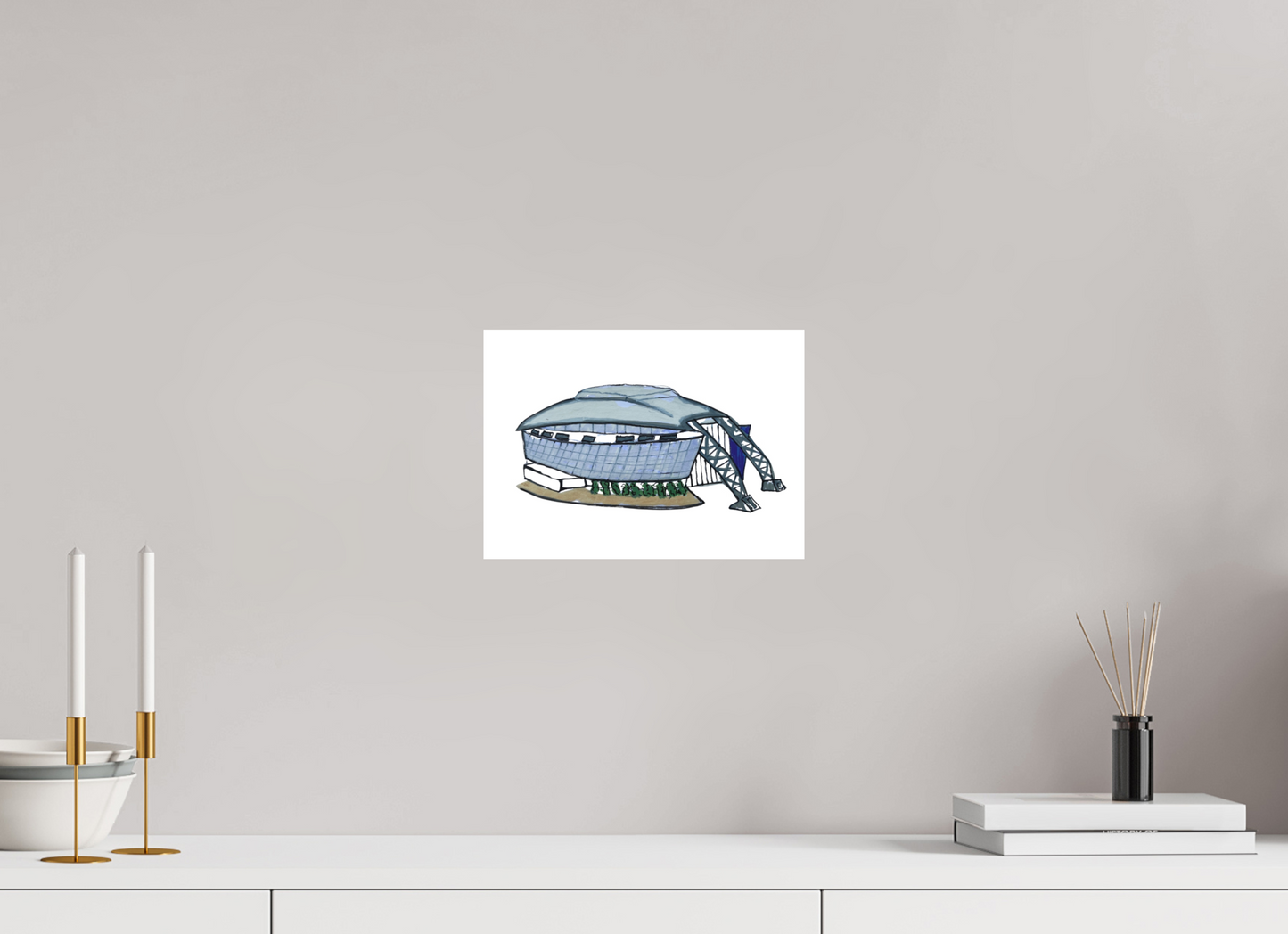 11.2 x 8″, Photo Print on Fuji Crystal DP II Velvet "Dallas Stadium" Print
