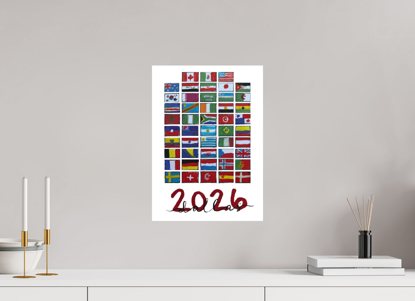 12 x 16.8″, Photo Print on Fuji Crystal DP II Velvet "48 Nations" Print
