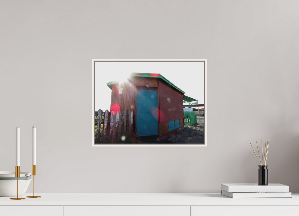 16 x 12″, Floater Frame Matte Acrylic Glass Ostia Beach Shack
