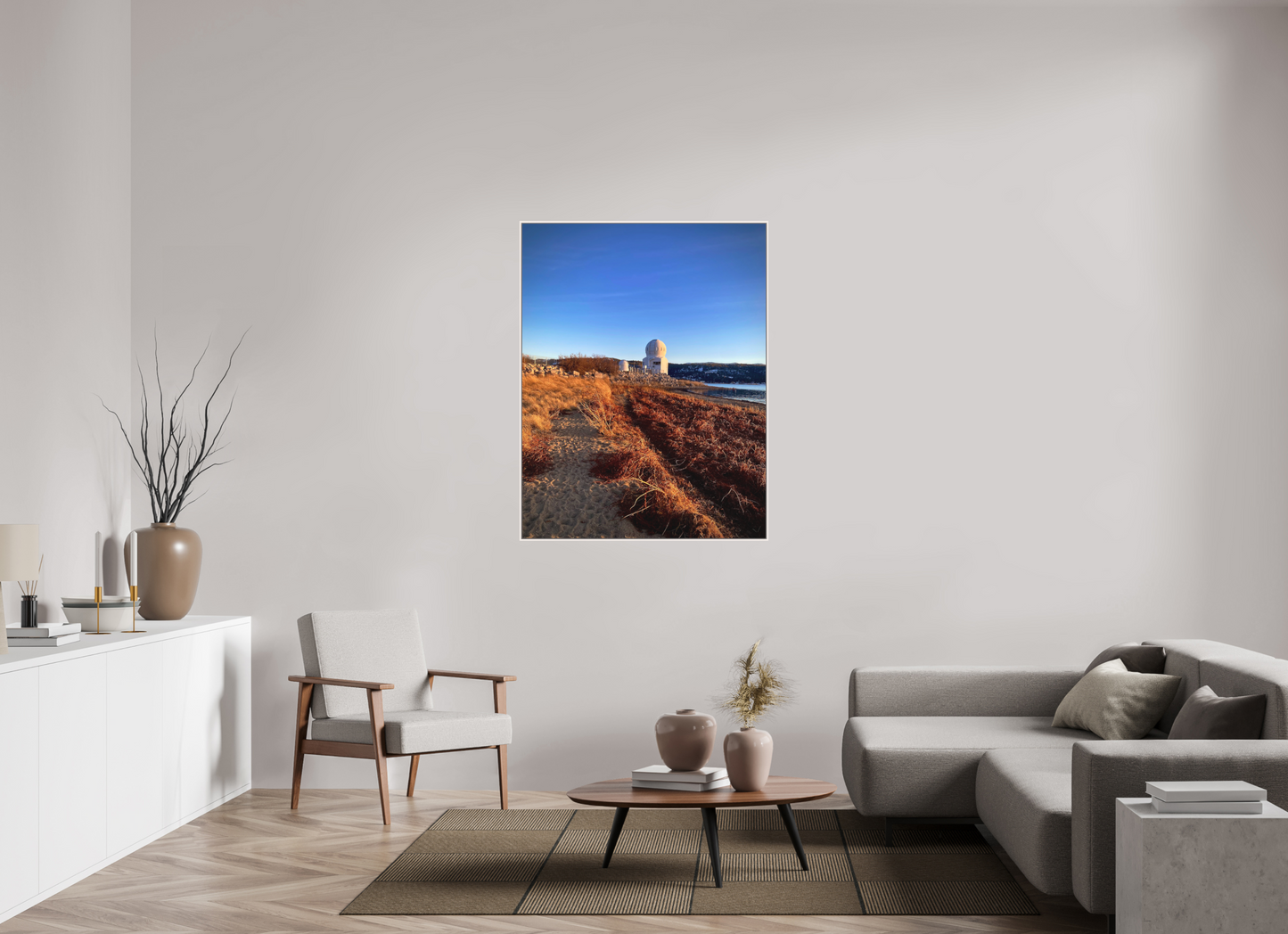 39 x 50.4″, Floater Frame Matte Acrylic Glass A Moment Before Winter