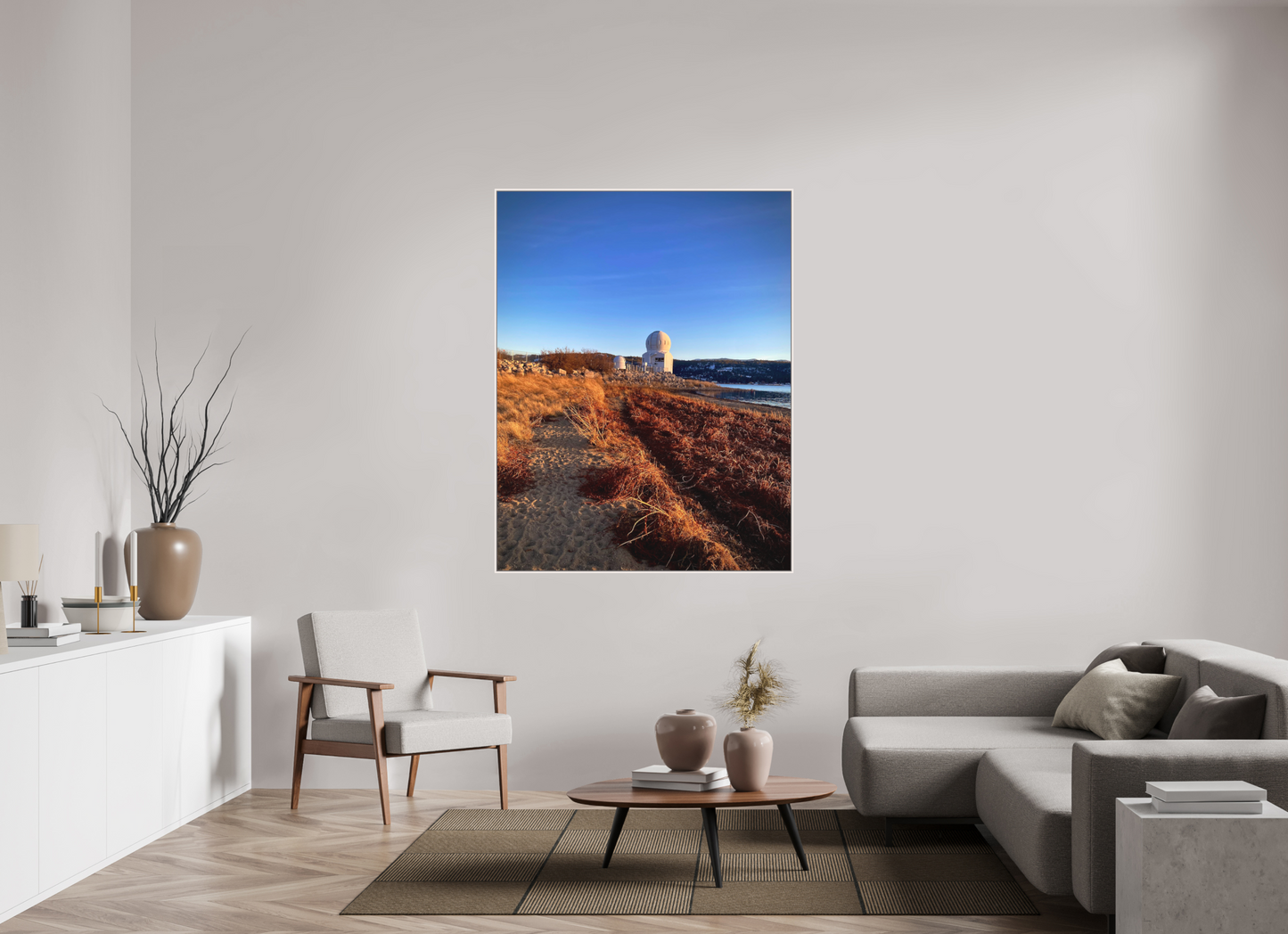 47 x 60.7″, Floater Frame Matte Acrylic Glass A Moment Before Winter
