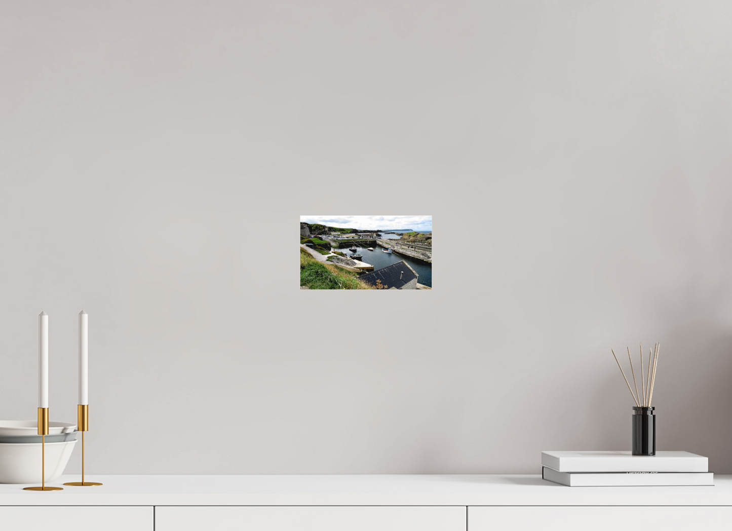 8 x 4.5″, Matte Acrylic Glass - Fuji crystal archive Ballintoy Harbour