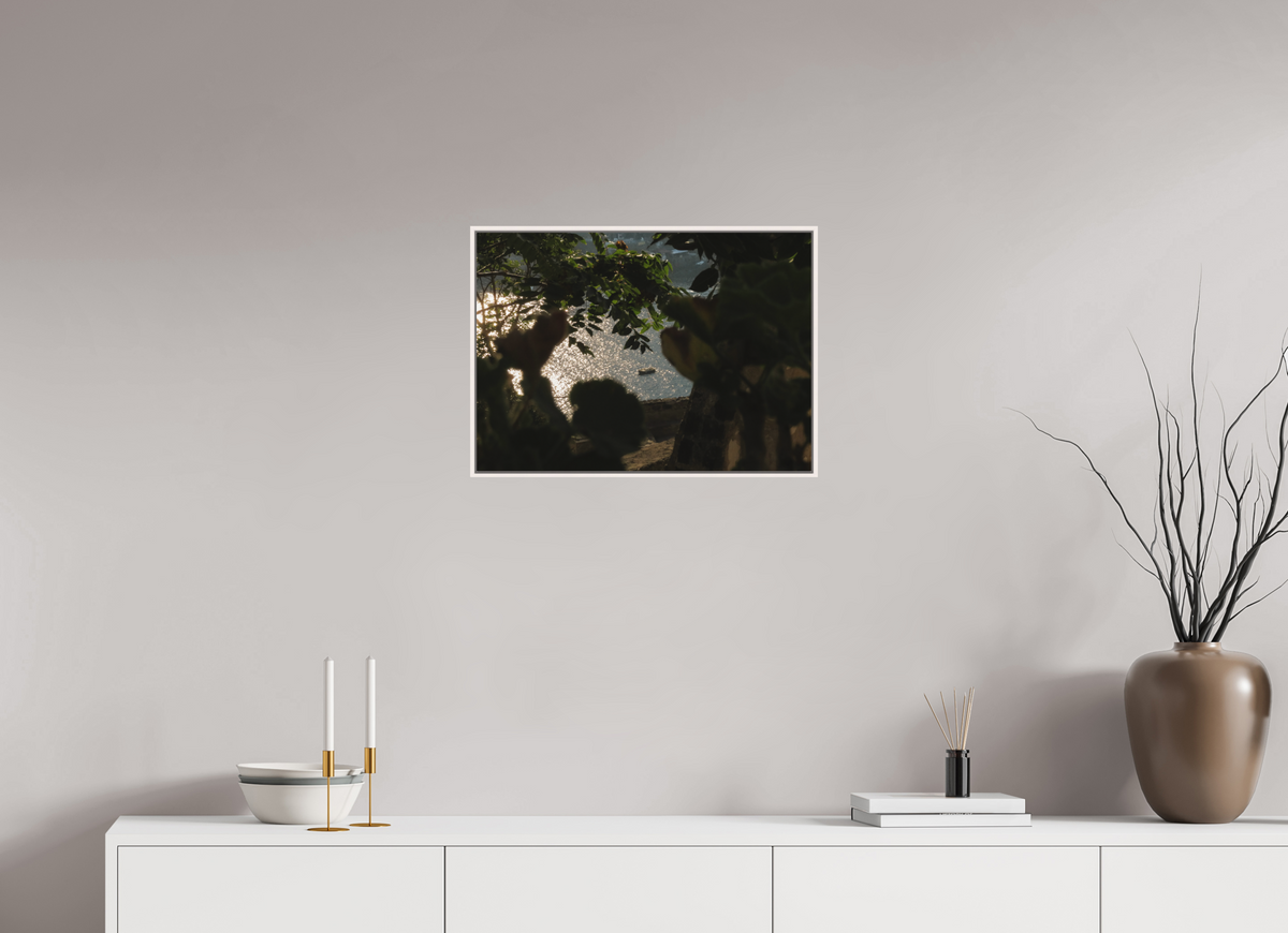 22.4 x 16″, Floater Frame Matte Acrylic Glass Ischia Haze