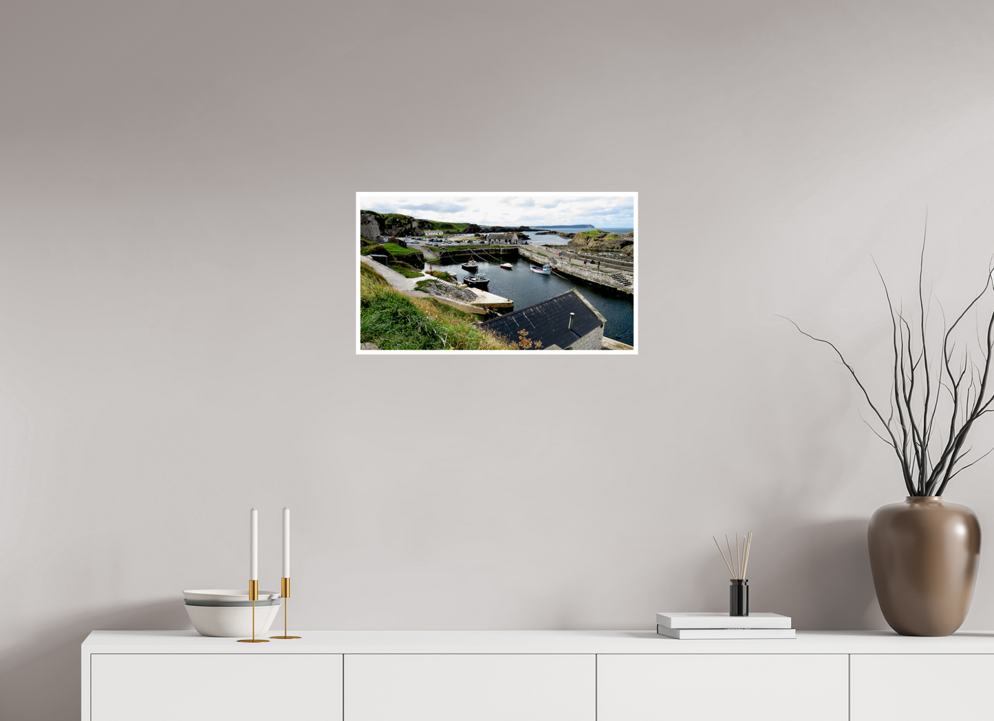 24 x 13.5″, Canson Baryta Prestige II Ballintoy Harbour