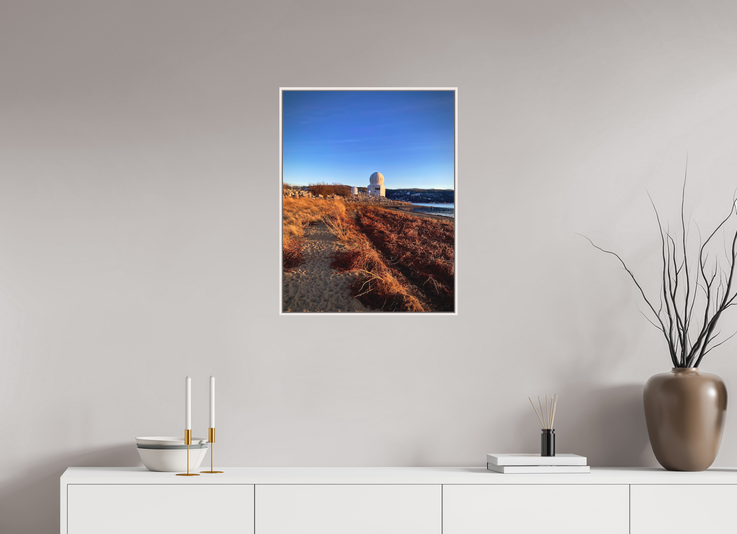 20 x 25.8″, Floater Frame Matte Acrylic Glass A Moment Before Winter
