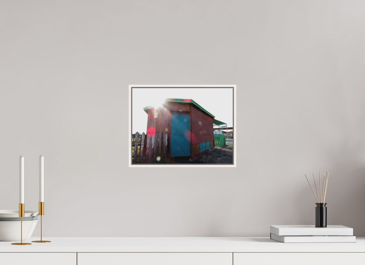 12 x 9″, Floater Frame Matte Acrylic Glass Ostia Beach Shack